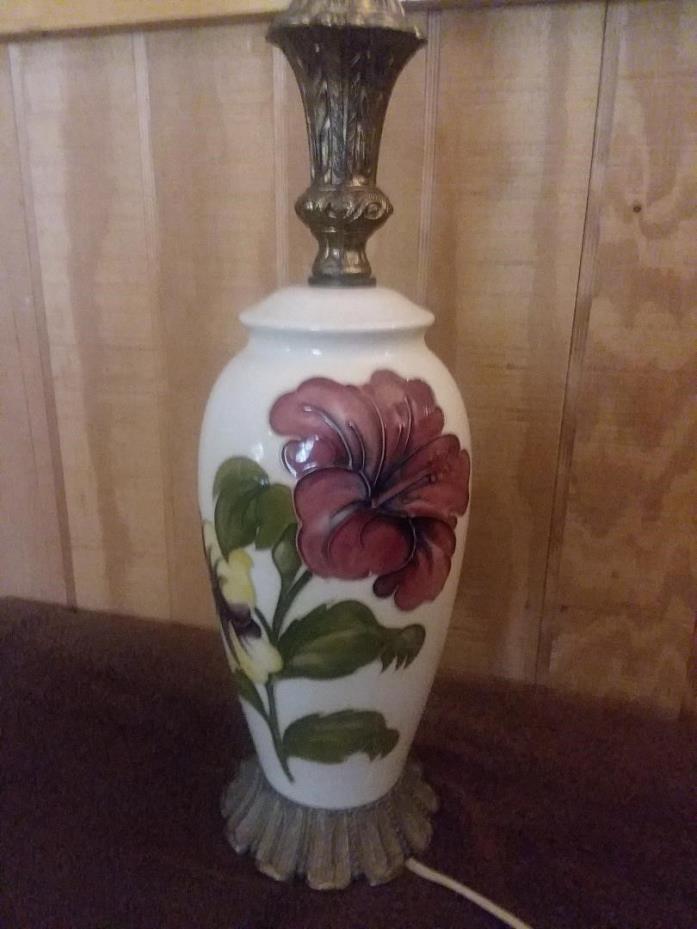 Moorcroft table lamp - tall lamp.......REDUCED PRICE