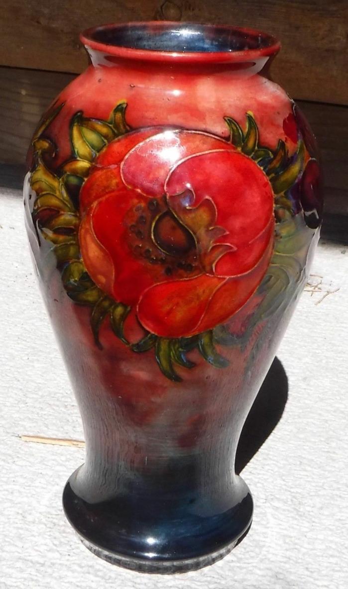 Moorcroft Flambe Vase Anemone