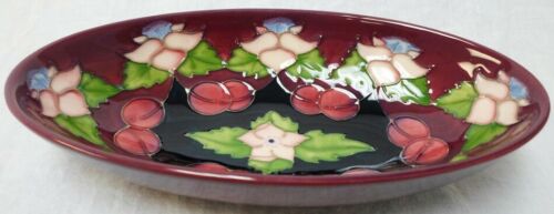 Beautiful Moorcroft  Morello Collectors Club Oval Cherry BowlLimited Edition