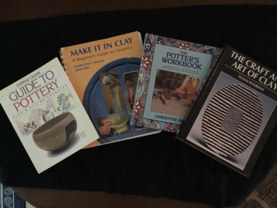 4 ART books of CLAY/POTTERY/CERAMICS