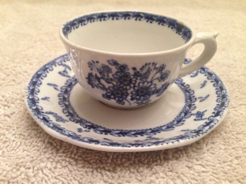 Vintage Arabia Finland Blue Finn Flower Tea Cup & Saucer Set