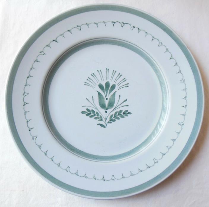 Green Thistle Dinner Plate Arabia of Finland Hand Painted