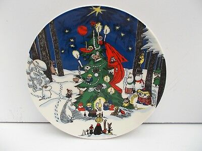 Arabia Finland Moomin Valley Christmas Plate 7 1/2