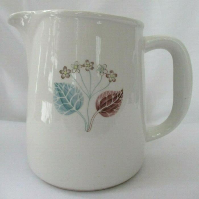 ARABIA FINLAND PITCHER WITH FLOWERS AND LEAVES