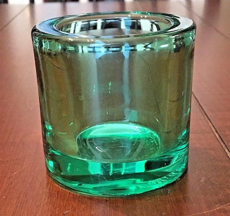 IITTALA Marimekko LIGHT GREEN  KIVI Votive Tea Light Heikki Orvola Finland