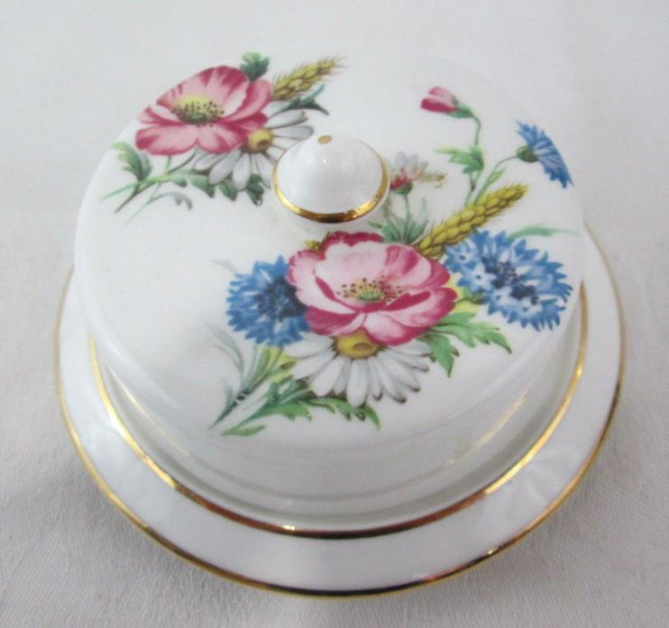 Aynsley Pin Dish With Lid England Bone China Floral #28 4.5