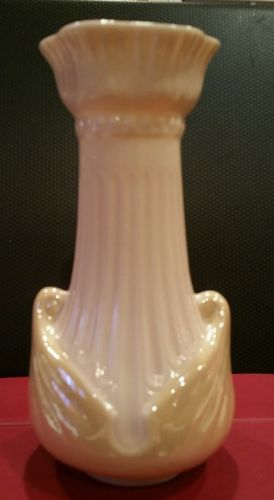 Vintage Decorative Ivory Porcelain Belleek Vase  6 1/2