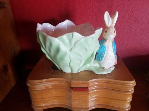 Vintage Beatrix Potter Peter Rabbit Plant Pot Vase  Bunny 1998 Easter Decor