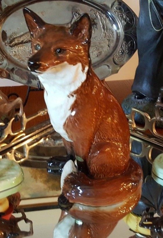 Beswick Large Fireside Fox Figurine 12.5