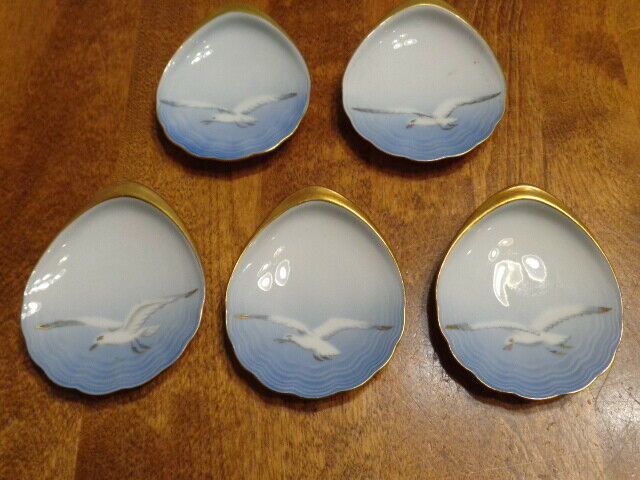 BING & GRONDAHL SEAGULL ASHTRAY BUTTER PAT TRINKET DISH #200 LOT OF 5