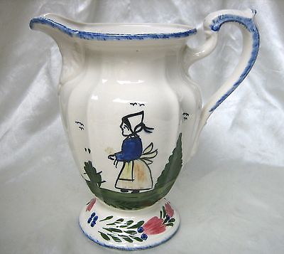 BLUE RIDGE Southern Potteries FRENCH PEASANT pattern MILADY PITCHER ~ Excellent!