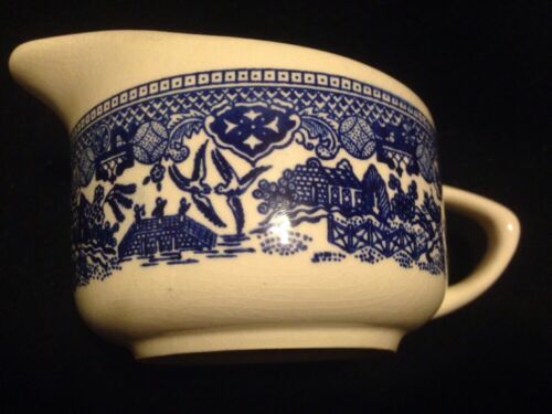 Vintage Creamer in Blue Willow by Royal USA