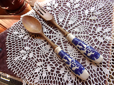 Blue Willow Fork And Spoon