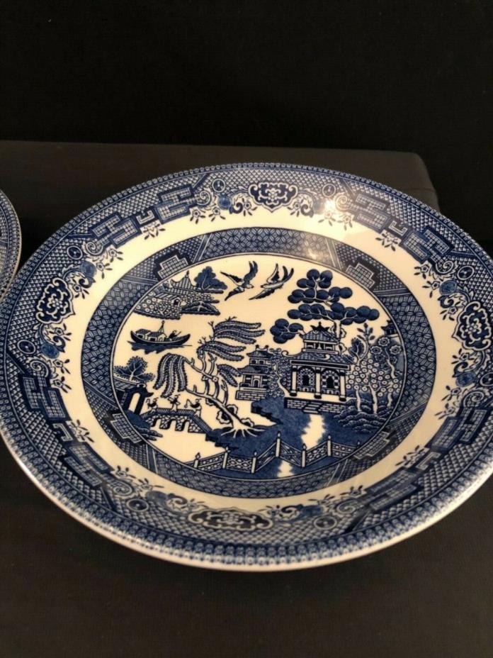 Churchill England Blue Willow Coupe Soup Bowl - A