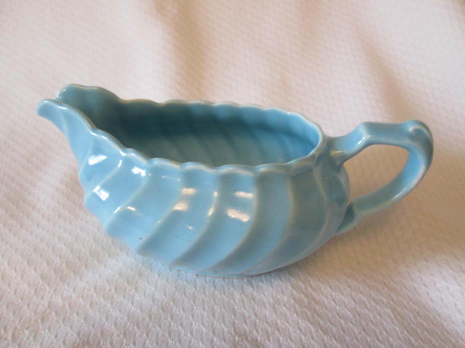 Vintage California Pottery Creamer Blue Swirl Pattern