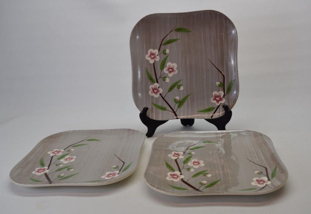 3 WEIL WARE BIRCHWOOD Dinner Plates CALIFORNIA 11 3/4