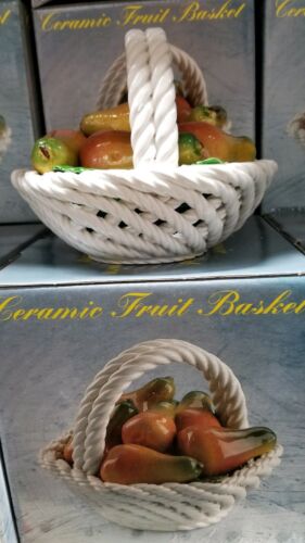 Capodimonte Warehouse find!  NIB Pear basket made in Italy.  Hard to find.