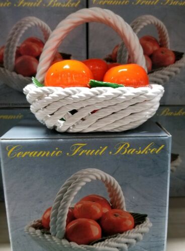 Capodimonte Warehouse find!  NIB Orange basket made in Italy.  Hard to find.