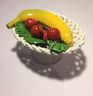 Italian Fruit Dish Basket Italy Decorative Ceramic Basket Centerpiece