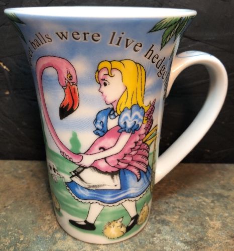 Alice In Wonderland’s Cafe Coffee Tea Mug Paul Cardew NEW 5” Tall