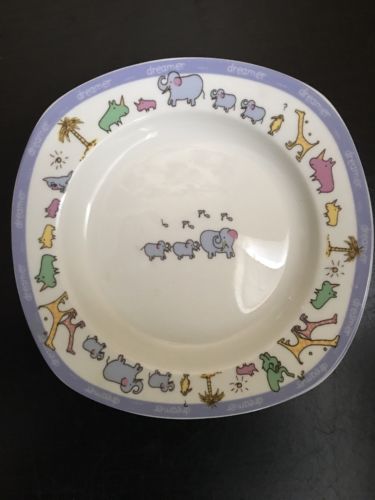 John Lennon Toddler Child Plate Animals Characters Coalport Rare Porcelain