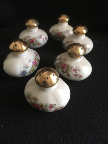 3 Sets Vintage  Porcelain Ceramic Floral Salt & Pepper Shakers