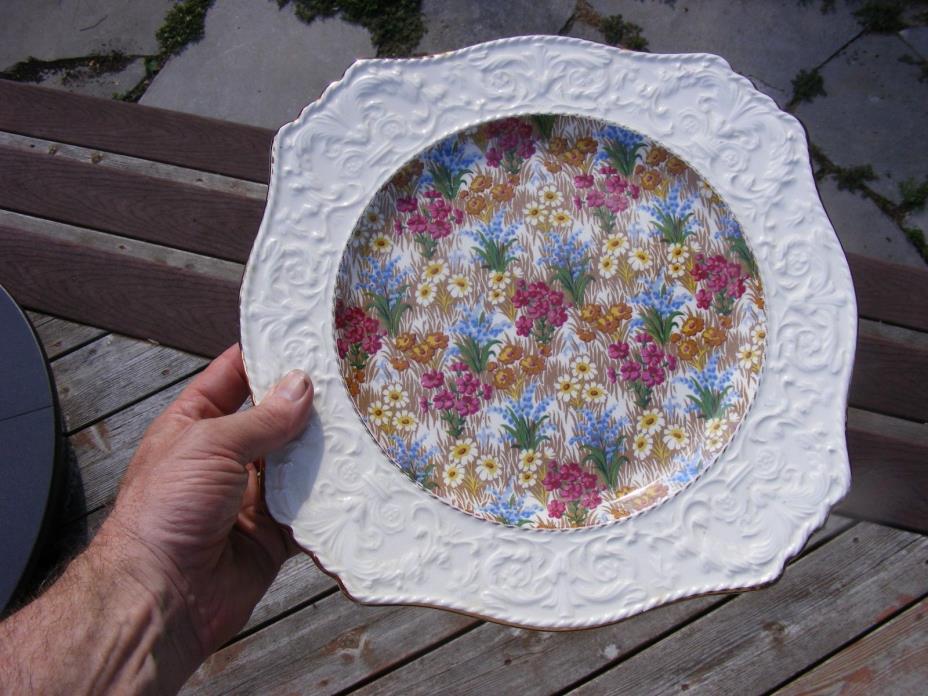 RARE ROYAL WINTON MARGUERITE SERVING PLATTER 12 INCHES CHINTZ ROYAL WINTON