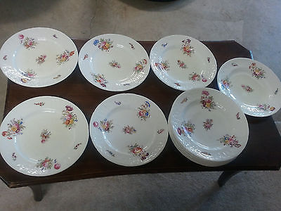 Antique Coalport Dinner Plates - Set of 12 Bone China From England