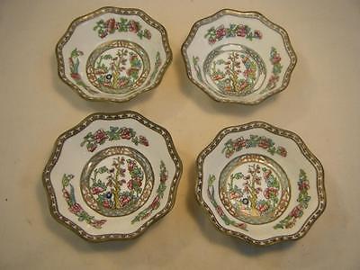 Lot of 4 Antique Coalport England Indian Tree Berry Bowls Old Style 5