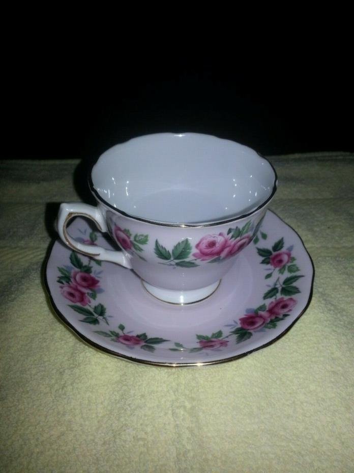 Colclough Tea Cup and Saucer Bone China England