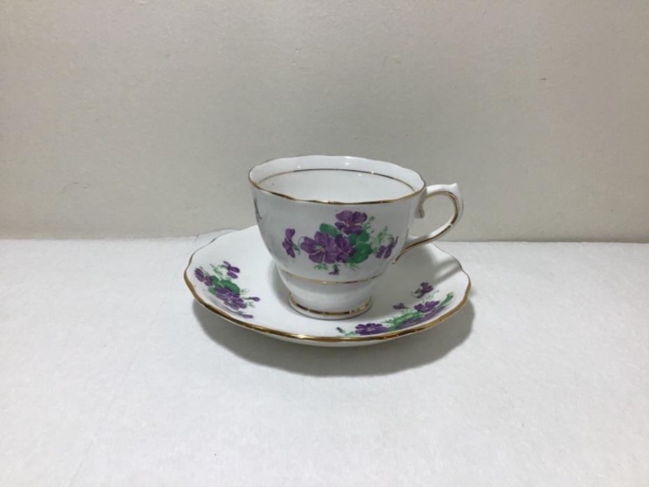 colclough China Genuine Bone China saucer and tea cup Made in Longton England