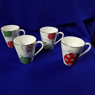 LENNOX - SET OF 4 HOLIDAY MUGS - IN ORIGINAL BOX - 25% OFF SPECIAL
