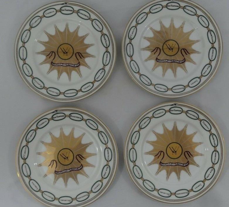 Set of 4 Woodmere White House Collection Dessert Plates - George Washington