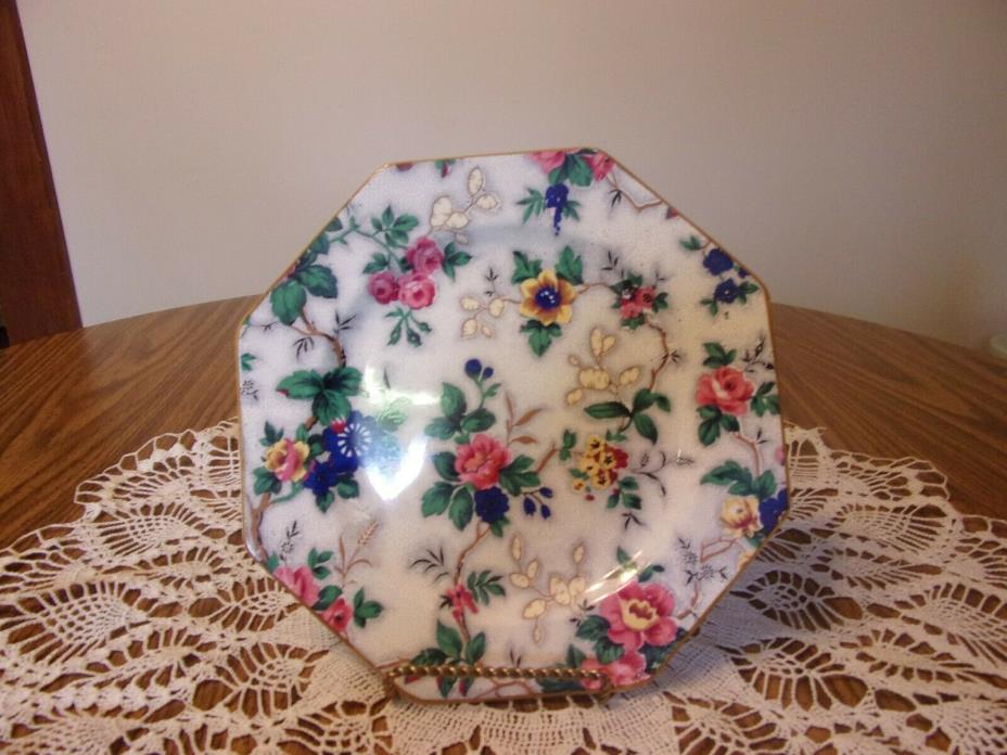 CROWN DUCAL WARE ENGLAND CHINTZ PLATE