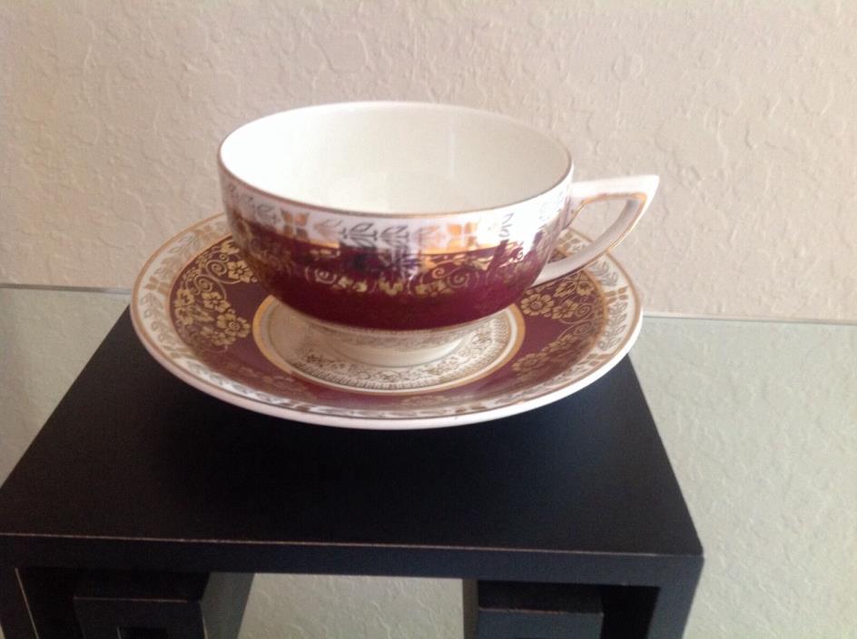 Crown Ducal  Bone China Tea Cup & Saucer Made In England
