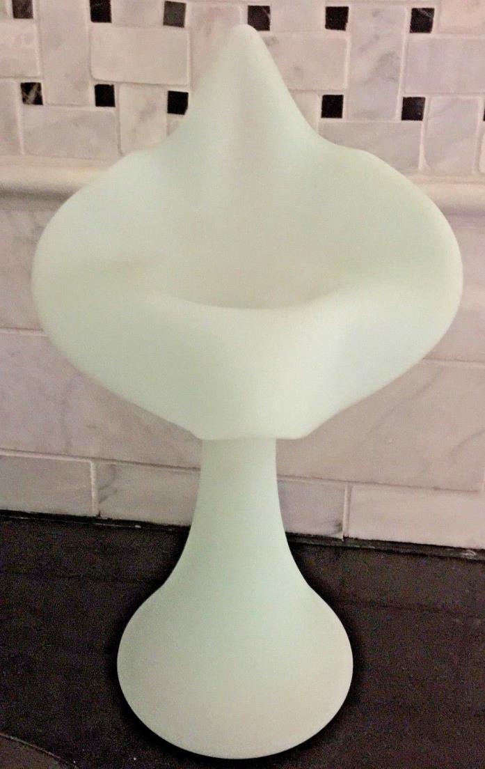 Fenton Jack In The Pulpit Satin Vase Pale Pale Green or Pale Pale Blue Vintage