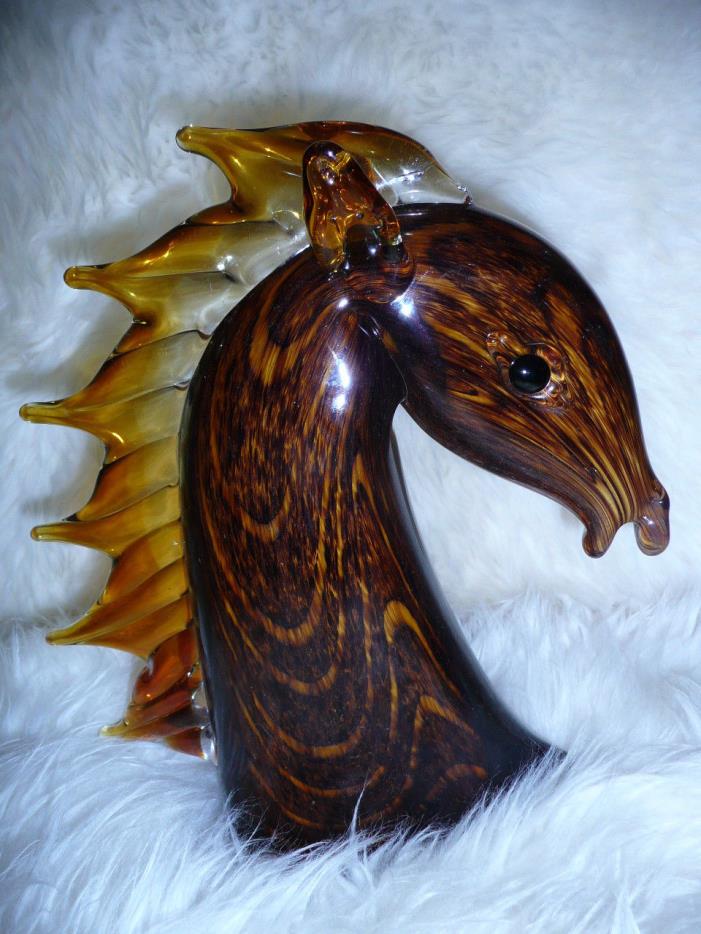 Dale Tiffanny Solid Glass Horse Head