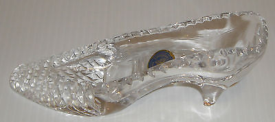 Exquisite Georgian Crystal By Tutbury Ltd. 7 in. High Heel Shoe Candy Dish, etc.