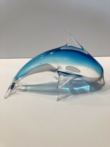 Crystal Glass Dolphin Underwater Ocean Sea Art Decoration Paperweight Collection