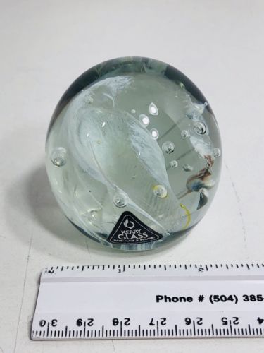 Beautiful Vintage Kerry Glass Paperweight, MUST SEE!