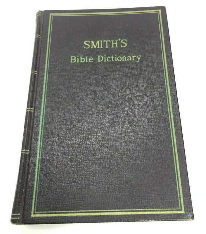 Vintage Smith's Bible Dictionary HC Holman Maps Questions Answers Concordance