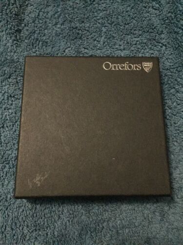 Orrefors Annual Crystal Ornament 2002 Stocking Box/Brochure/Box Cover/ Pouch