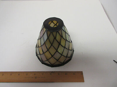 Beautiful Stain Glass Lamp Shade, All Different Colors, Quoizel Collector