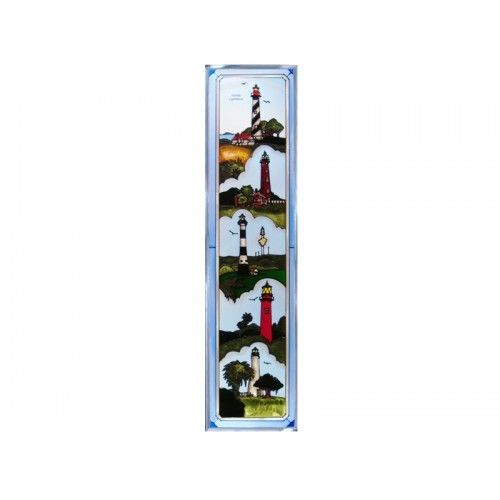 Florida Lighthouses Hanging Art Glass Panel Suncatcher 10