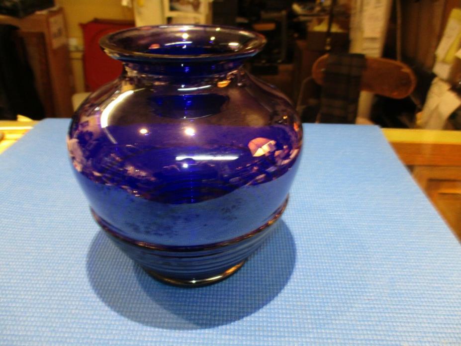 Art Deco Cobalt Vase From Czechslovakia