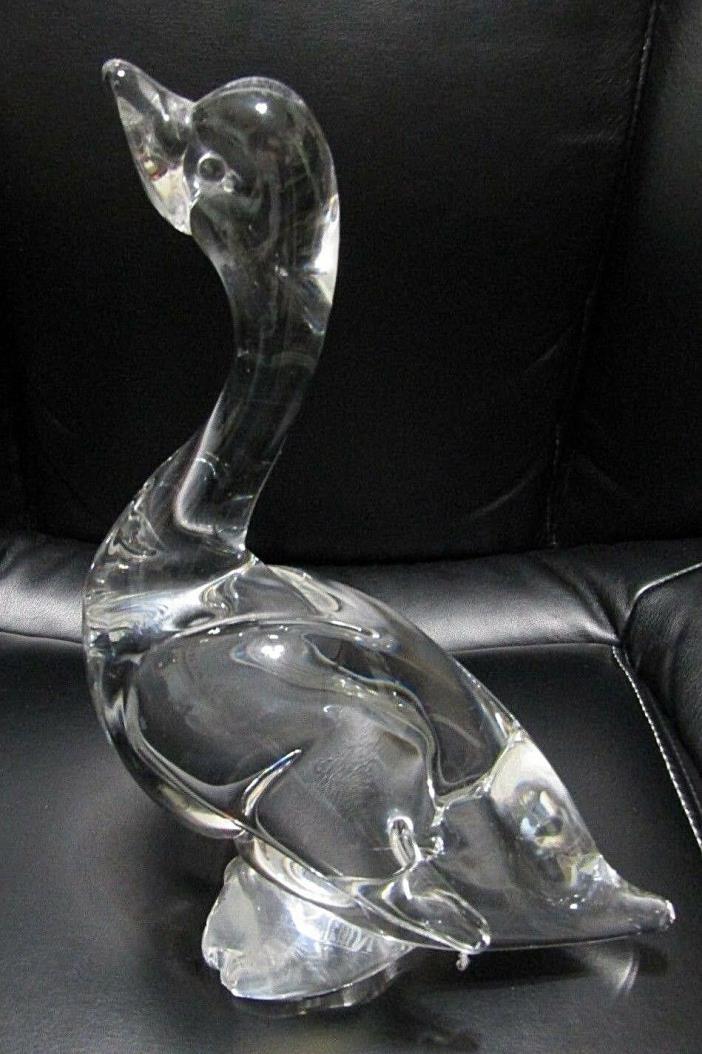 KRISTALUXUS Heavy Clear Lead Crystal Glass Goose or Duck