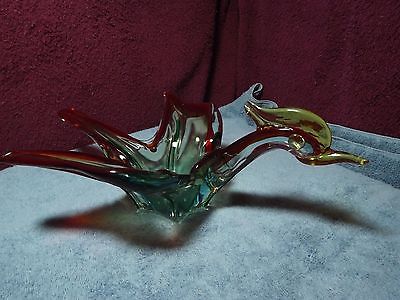 Art Glass bird / candy dish (see discription)