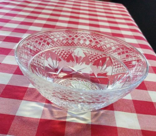 vintage clear  glass bowl small 5.5