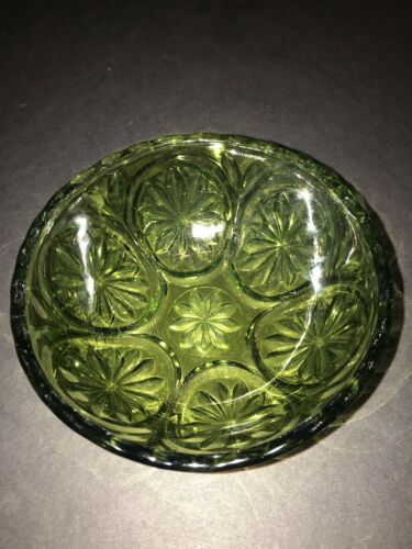 Vintage Oatmeal Pattern - Prescut -Anchor Hocking - Green Small Bowl