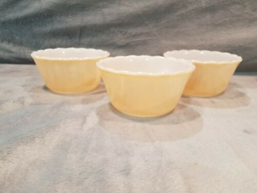 Vintage small glass bowls, set of three